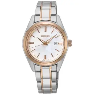 【SEIKO 精工】CS經典石英女錶30mm玫瑰金色(6N22-00K0KS/SUR634P1)