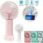 Plastic Mini Fan Portable USB Electric Fan Rechargeable Desk Fan