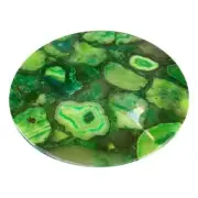 18" Round Green Agate Stone Coffee Table Top Adorable Agate Side Counter Top Dec
