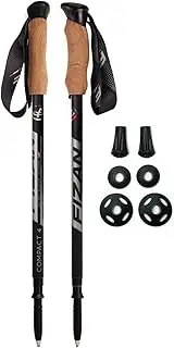 Fizan Compact 4 Trekking Poles – 6.0 oz Ultralight, Backpacking, Thru Hiking Poles, Adjustable, Collapsible, Customized Fit, EVA Grips, Aluminum Walking Sticks (Compact 4)