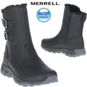 New Merrell Ice Cap Guide Mid Buckle Waterproof Women's Zip Up Winter Boots Size