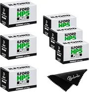 Ilford HP5 Plus 400 Black and White 35mm, 36 Exposures, 6 Rolls-Balveli Cloth-35mm Roll 400 Iso Film Roll-Camera Film