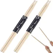 Drum Sticks 5A Classic Maple Wood, 2 Pcs Anti-Slip and Durable for Adults Kids and Beginners, Non-slip Drumsticks for Acoustic Drums or Electronic Drums