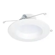5 6 Inch Color Selectable Dim to Warm LED Recessed Baffle Trim Retrofit
