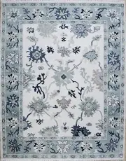Hand-Knotted Persian Wool Rug Traditional Oriental Carpet Vintage Handmade Decor