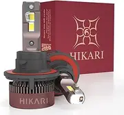 HIKARI 2025 Darkenex H13/9008 LED Fog light, 30000LM Pure White 6000K LED Bulbs, Plug & Play IP68 Waterproof Pack of 2