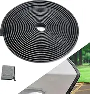 Winunite Car Door Edge Guards, 32.8Ft(10M) No Glue Universal Fit U Shape Rubber Edge Trim Car Door Protector Automotive Door Entry Guard Automotive Trim Car Door Edge Protector for Trucks Sedans SUV