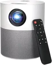 Devanti Mini Projector, USB HDMI Portable LED Movie Video Projectors Screen Home Theatre Outdoor Indoor Classroom Speaker, Wi-Fi HD 1080P with Remote Control AV Audio Cable Adapter Grey White