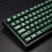 142 Keys PBT Doubleshot SA Keycaps Green Translucent Keycaps Set Fit for 61/64/87/104/108 Cherry Mx Switches ISO ANSI Mechanical Keyboard