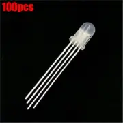 100Pcs Led 4-Pins Common Cathode F5 5Mm Bulb Lamp Super Bright Diffused Rgb N vc