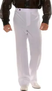 Men's Disco White Pants - Underwraps Costumes