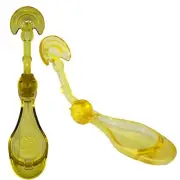 1 Yellow Triple-Edge Folding Tongue Scrapers - Get Rid of Bad Breath!