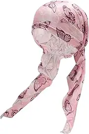 [ZLYC] Chemo Headwear Pre Tied Head Scarf Headwraps Lightweight Turban Beanie Cap for Women