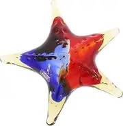 [Glass Of Venice] Murano Glass Starfish - Red Blue Amber