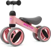 HONEY JOY Baby Balance Bike, Balance Bike for Toddlers w/4 Wheels, 135°Limite...