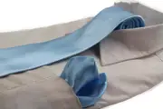 Mens Light Blue 8Cm Neck Tie & Matching Pocket Square Set