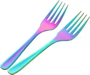 Large Forks Stainless Steel 2-Piece Serving Fork Set for Buffet, Cooking, Dishwasher Safe, 10.12 Inch
