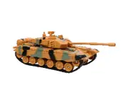 Children Military Model Toy Emulation Tank Model Toy (Camouflage Yellow)