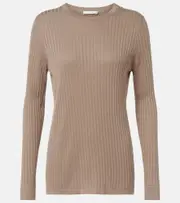 [The Row] The Row Keya ribbed-knit top AU 6 beige