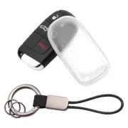 Clear Car Key Fob Case Cover Key Chain Ring For Jeep Cherokee Dodge Durango Fiat (for: Fiat)