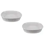Corningware FS12 1071977 French White 1.5qt/1.4L Oval Ceramic Casserole Bakewar
