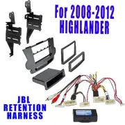 Double DIN Radio Install Kit & JBL Amplifier Harness for 2008-2012 Highlander (for: Toyota)