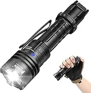WUBEN T1 Tactical Flashlights High Lumens Rechargeable, 2000 Lumens Super Bright Flashlights, High Powered Flash Light with Tactical Mode and Outdoor Mode for Tactical Gear, Emergencies, Camping
