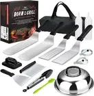 Griddle Accessories,15 Pcs Flat-Top Grilling Accessories,Stainless Steel BBQ Acc