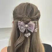 Ribbon Chiffon Drop Hairpin