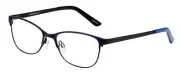 Marie Claire MC6231 Women's Square Reading Glasses Black Red 51mm +1.00 Power