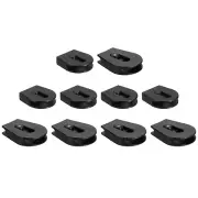 10Pcs Wheeled Cord Locks for Drawstring Toggle Slider Stopper, 0.9/1.5 Inch