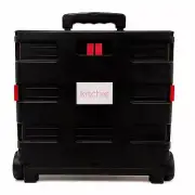 NNEDSZ Foldable Shopping Cart - Portable Collapsible Wheeled Folding Trolley Cra