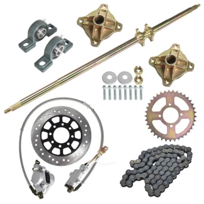 Sprocket Hub Brake Assembly ChianDisc 29" 32" 44" For Go Kart Rear Live Axle Kit