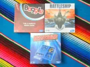 ✺New✺ BATTLESHIP + MASTERMIND + BOGGLE Travel Board Games