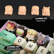 Anime DS Tanjirou Nezuko 4PCS Customized Resin 3D Print keycaps unpainted Figure