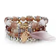 Fatima's Palm Multi-Layer Beaded Bracelet - Various