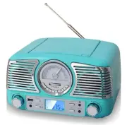TechPlay QT62BT, Retro Design Compact Stereo CD, with AM/FM Rotary knob, Wire...