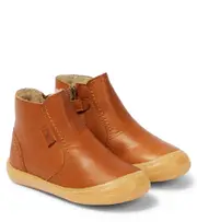 [Petit Nord] Petit Nord Baby Toastie leather booties UK 7 brown