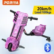 Electric Drift Tricycle Kids Ride-On Three-Wheel Drifting Go Kart Trike Scooter