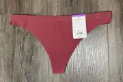 NWT WARNERS Cloud 9 Mauve pink Microfiber Thong Panty 2XL 2 X Large 9