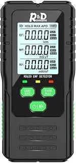 3in1 Multifunctional Electric Field Magnetic Field RF Radiation Detector Handheld Electromagnetic Radiation Tester EMF Meter Portable Radio Frequency Detect Meter