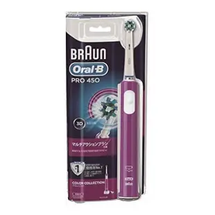 Braun 百靈 歐樂B Oral-B 充電式 電動牙刷 PRO450 粉紫