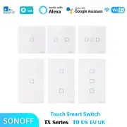 SONOFF TX Series Smart WiFi Touch Wall Switch Interruptor T0 EU UK US EWelink Re