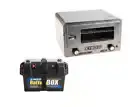 Kings Portable 12v Travel Camping Oven Portable + Battery Box 2x USB Cig Socket