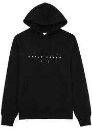 Daily Paper Alias Logo-embroidered Hooded Cotton Sweatshirt - Black - M M
