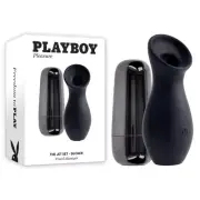 Playboy Pleasure THE JET SET - SUCKER Black 10.3cm Sucking Stimulator with Recha
