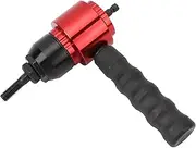 Rivet Nut Tool Adapter, Labor Saving Manual Automatic Rivet Nut Drill Adaptor Portable Rivet Gun Adapter Kit Nut Tool Attachment with 5 Mandrel and Carrying Case for Cordless Drill