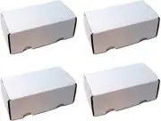 BCW 400ct 4 Corrugated Storage Boxes for Baseball, Sports, Gaming Trading Cards