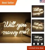 Romantic LED 'Will You Marry Me?' Neon Wall Sign for Proposal Celebrations