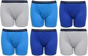 [Fruit of the Loom] Boys' Micro Mesh with Side Flex Zones Boxer Briefs 6 Pack
